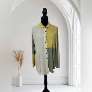 Dress Barn Multicolor Button-Up Blouse